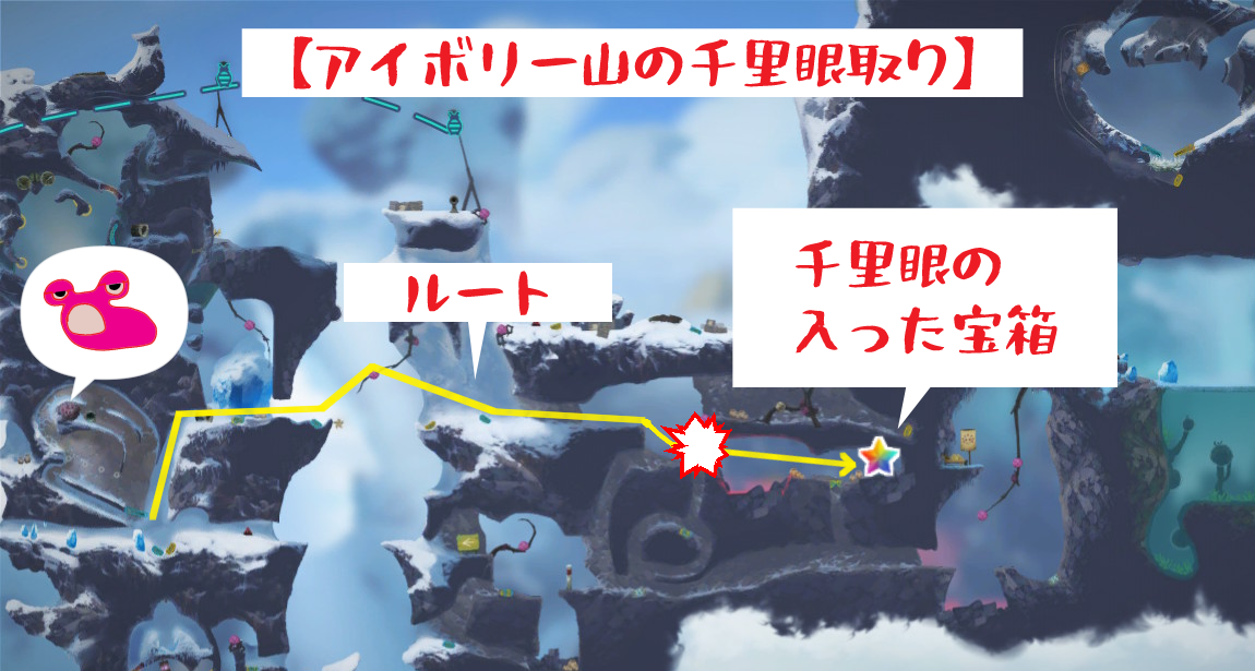 ヨクのアイランドエクスプレスアイボリー山宝箱千里眼